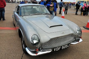 A silver Aston Martin DB5 classic car similra to this one was sold in the collection